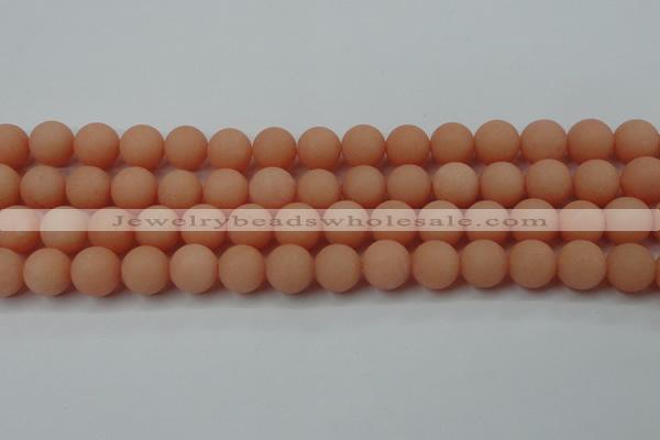 CCN2506 15.5 inches 14mm round matte candy jade beads wholesale