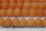 CCN2516 15.5 inches 6mm round matte candy jade beads wholesale