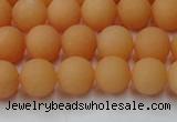 CCN2517 15.5 inches 8mm round matte candy jade beads wholesale