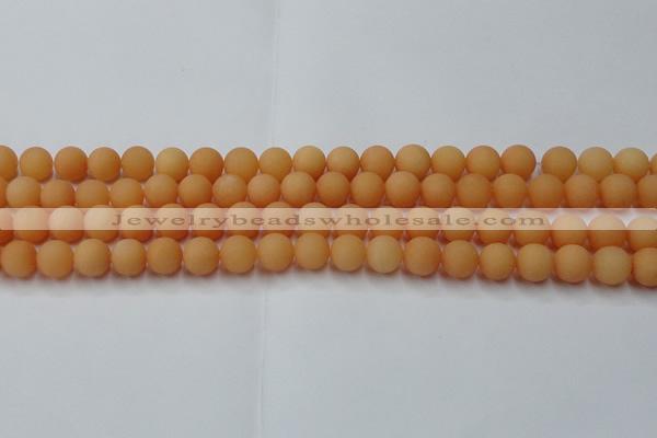 CCN2517 15.5 inches 8mm round matte candy jade beads wholesale