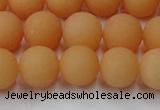 CCN2519 15.5 inches 12mm round matte candy jade beads wholesale