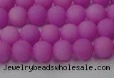 CCN2523 15.5 inches 6mm round matte candy jade beads wholesale