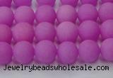 CCN2524 15.5 inches 8mm round matte candy jade beads wholesale