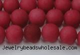 CCN2533 15.5 inches 12mm round matte candy jade beads wholesale