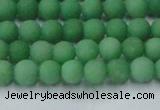 CCN2536 15.5 inches 4mm round matte candy jade beads wholesale