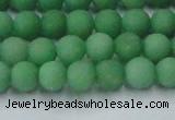 CCN2537 15.5 inches 6mm round matte candy jade beads wholesale