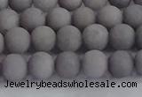 CCN2581 15.5 inches 6mm round matte candy jade beads wholesale