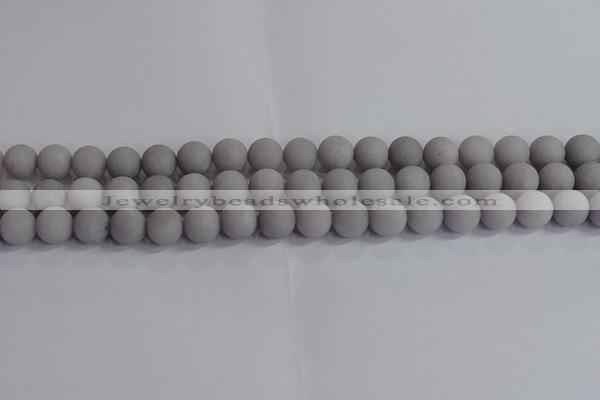 CCN2582 15.5 inches 8mm round matte candy jade beads wholesale