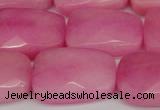 CCN2630 15.5 inches 18*25mm faceted trapezoid candy jade beads