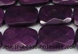 CCN2634 15.5 inches 18*25mm faceted trapezoid candy jade beads