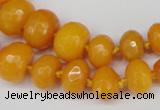 CCN2645 15.5 inches 5*8mm - 12*16mm faceted rondelle candy jade beads