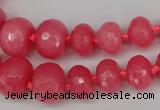 CCN2647 15.5 inches 5*8mm - 12*16mm faceted rondelle candy jade beads