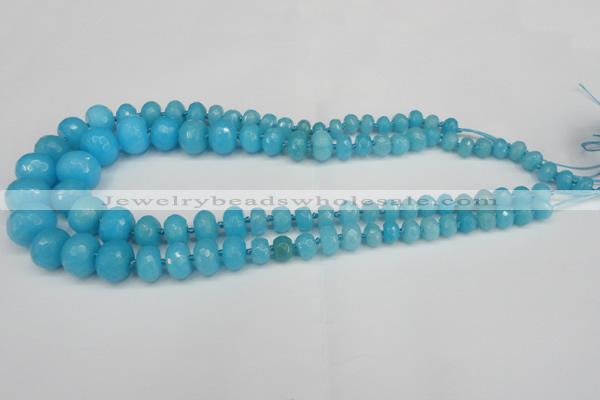 CCN2651 15.5 inches 5*8mm - 12*16mm faceted rondelle candy jade beads