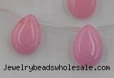 CCN2675 Top-drilled 13*18mm flat teardrop candy jade beads