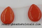 CCN2705 Top-drilled 18*25mm flat teardrop candy jade beads