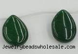 CCN2709 Top-drilled 18*25mm flat teardrop candy jade beads