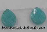 CCN2722 Top-drilled 18*25mm briolette candy jade beads wholesale