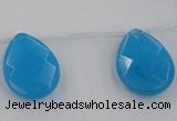 CCN2723 Top-drilled 18*25mm briolette candy jade beads wholesale