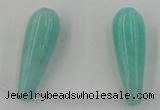 CCN2737 Top-drilled 10*30mm teardrop candy jade beads wholesale