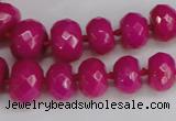 CCN2753 15.5 inches 5*8mm - 12*16mm faceted rondelle candy jade beads