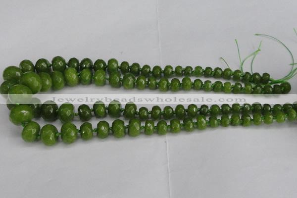 CCN2758 15.5 inches 5*8mm - 12*16mm faceted rondelle candy jade beads