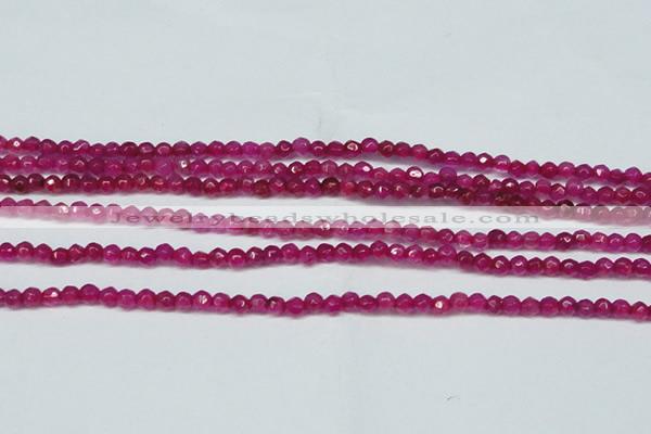 CCN2811 15.5 inches 3mm tiny faceted round candy jade beads