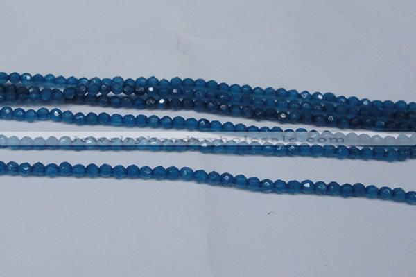 CCN2816 15.5 inches 3mm tiny faceted round candy jade beads