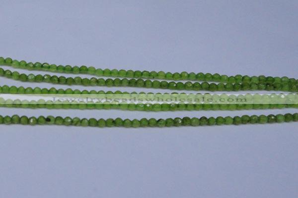 CCN2817 15.5 inches 3mm tiny faceted round candy jade beads