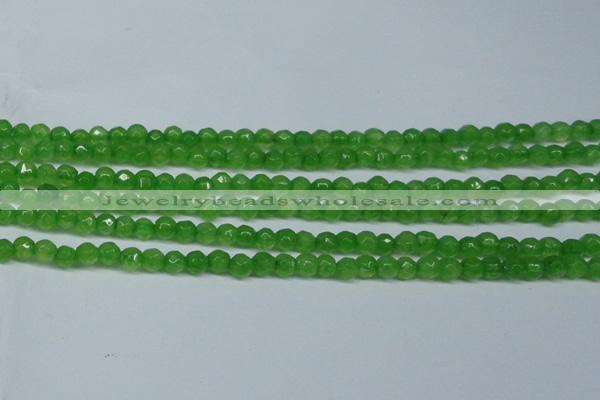 CCN2818 15.5 inches 3mm tiny faceted round candy jade beads