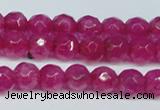 CCN2830 15.5 inches 5mm faceted round candy jade beads