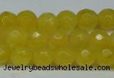 CCN2833 15.5 inches 5mm faceted round candy jade beads