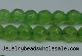 CCN2834 15.5 inches 5mm faceted round candy jade beads