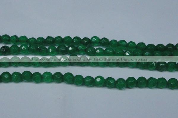 CCN2835 15.5 inches 5mm faceted round candy jade beads