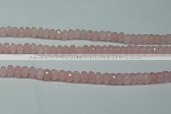 CCN2860 15.5 inches 4*6mm faceted rondelle candy jade beads