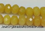 CCN2861 15.5 inches 4*6mm faceted rondelle candy jade beads