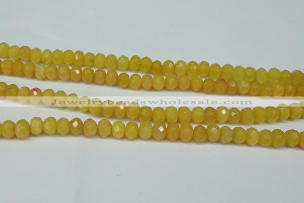 CCN2861 15.5 inches 4*6mm faceted rondelle candy jade beads