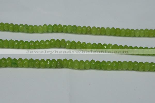 CCN2862 15.5 inches 4*6mm faceted rondelle candy jade beads