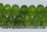 CCN2874 15.5 inches 5*8mm faceted rondelle candy jade beads