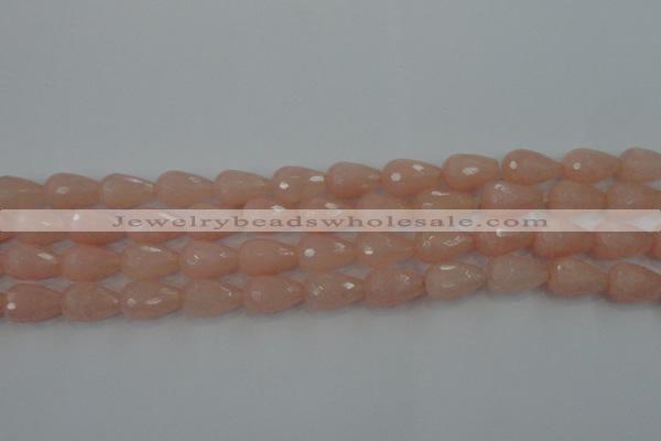 CCN3004 15.5 inches 10*15mm faceted teardrop candy jade beads