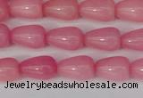 CCN3751 15.5 inches 8*12mm teardrop candy jade beads wholesale