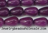 CCN3755 15.5 inches 8*12mm teardrop candy jade beads wholesale