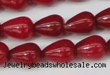 CCN3764 15.5 inches 10*14mm teardrop candy jade beads wholesale