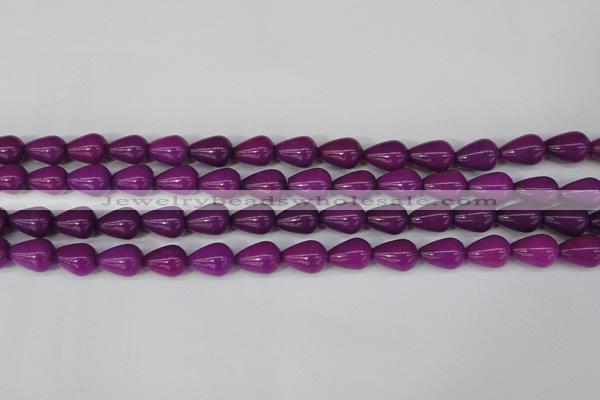 CCN3767 15.5 inches 10*14mm teardrop candy jade beads wholesale