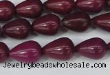 CCN3768 15.5 inches 10*14mm teardrop candy jade beads wholesale