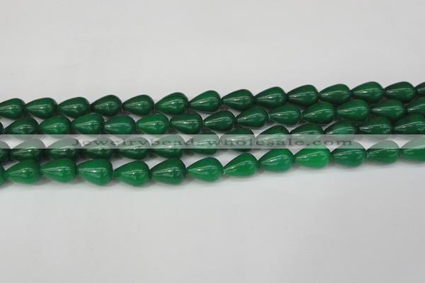 CCN3770 15.5 inches 10*14mm teardrop candy jade beads wholesale