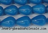 CCN3771 15.5 inches 10*14mm teardrop candy jade beads wholesale