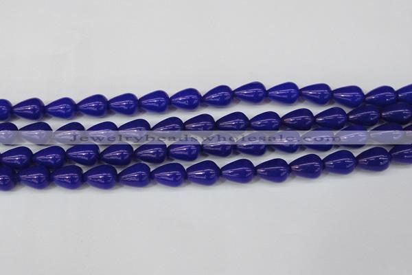 CCN3772 15.5 inches 10*14mm teardrop candy jade beads wholesale