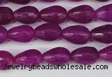 CCN3779 15.5 inches 8*12mm faceted teardrop candy jade beads