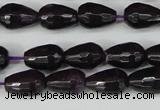 CCN3780 15.5 inches 8*12mm faceted teardrop candy jade beads