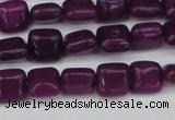 CCN3790 15.5 inches 8*8mm square candy jade beads wholesale